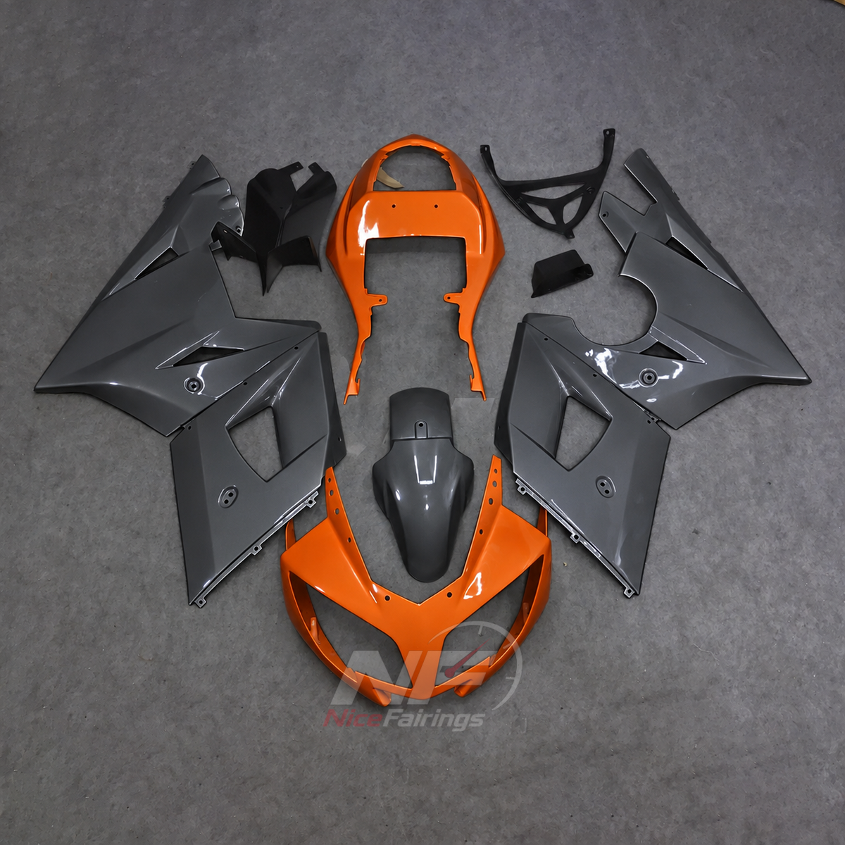 Fairing Kit Fits 2003-2005 TRIUMPH Daytona 600/650 - Handmade ABS Bodywork - Orange Grey | NiceFairings - main product image