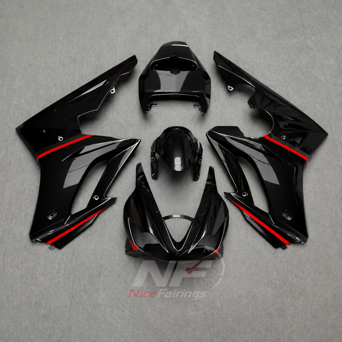 Aftermarket Fairing Kit Fits 2006-2008 TRIUMPH Daytona 675 - ABS Plastic Bodywork - Blue Black | NiceFairings - paint design NO.2 option image