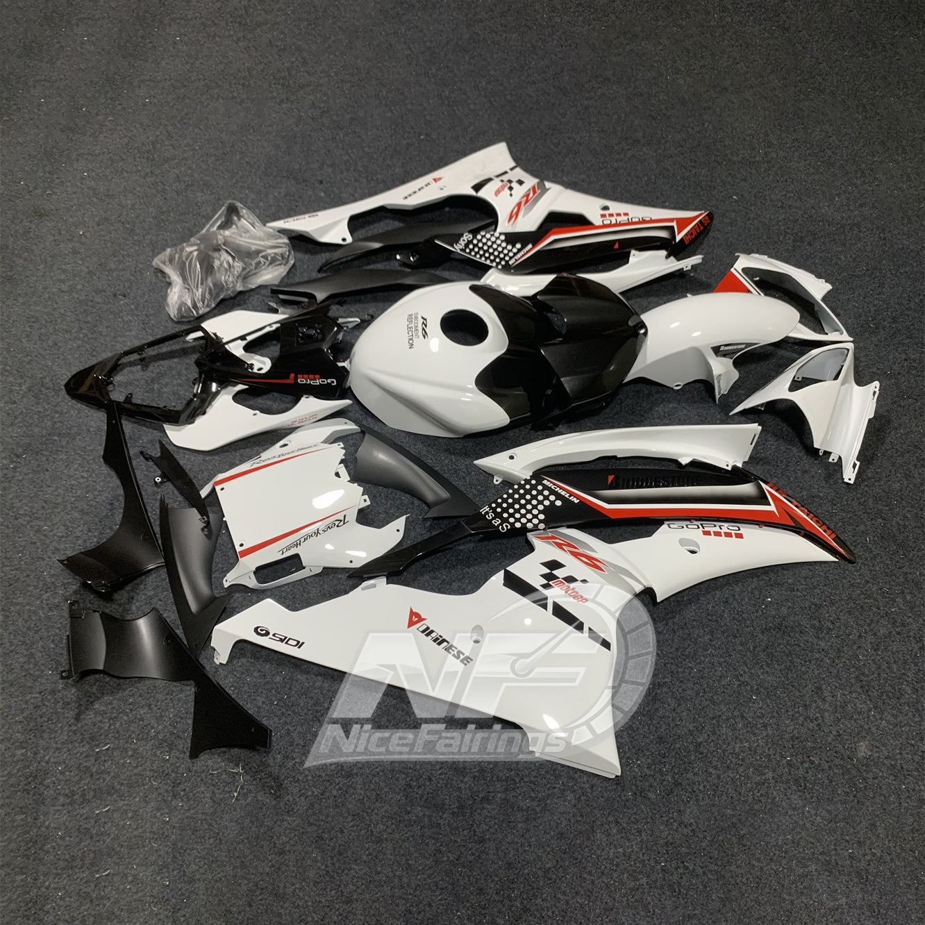 Scratch-Resistant Painted Fairing Kit For YAMAHA YZF-R6 2008-2016