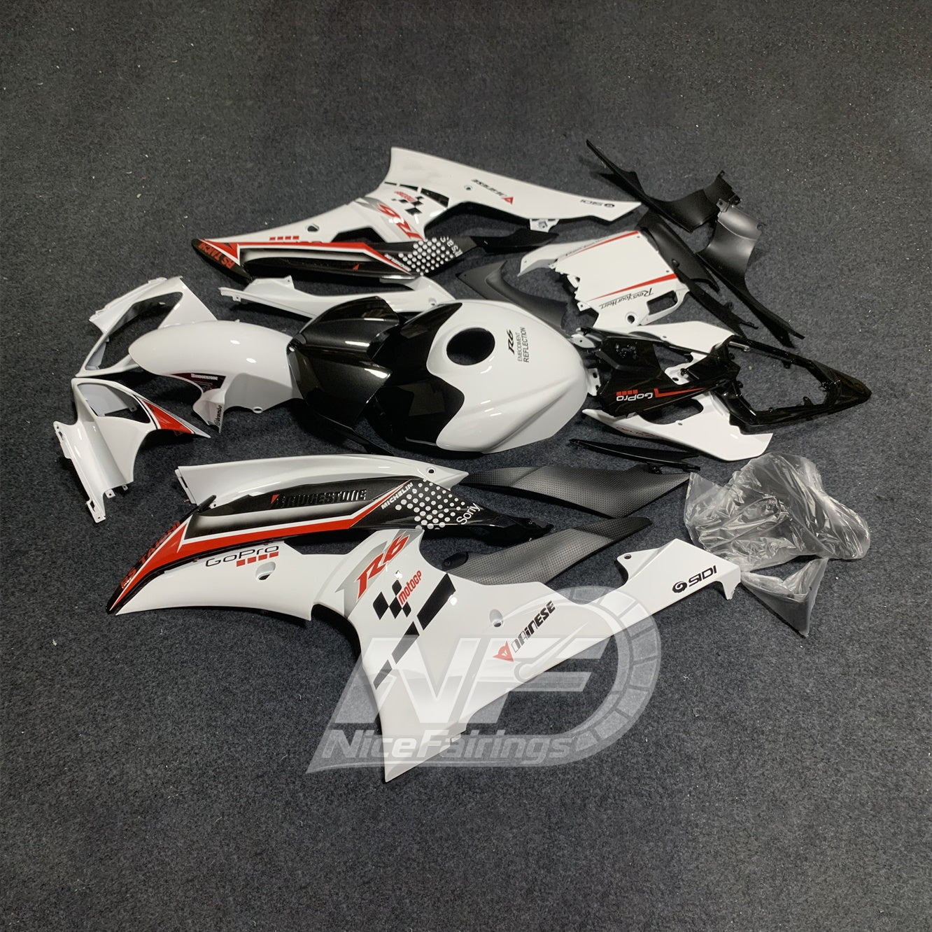 Scratch-Resistant Painted Fairing Kit For YAMAHA YZF-R6 2008-2016