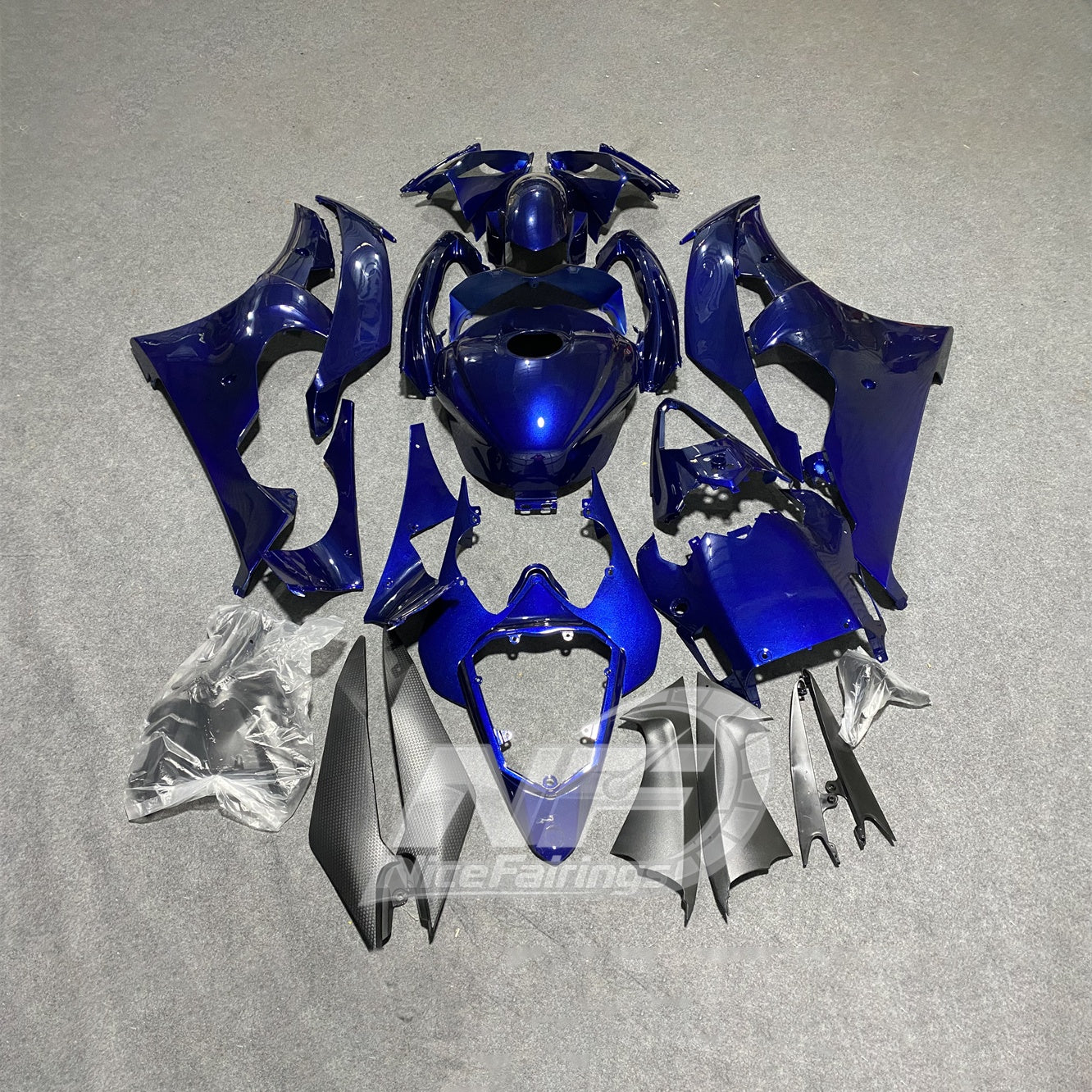 Yamaha YZF-R6 2008 2009 2010-2016 ABS fairing kit full layout view
