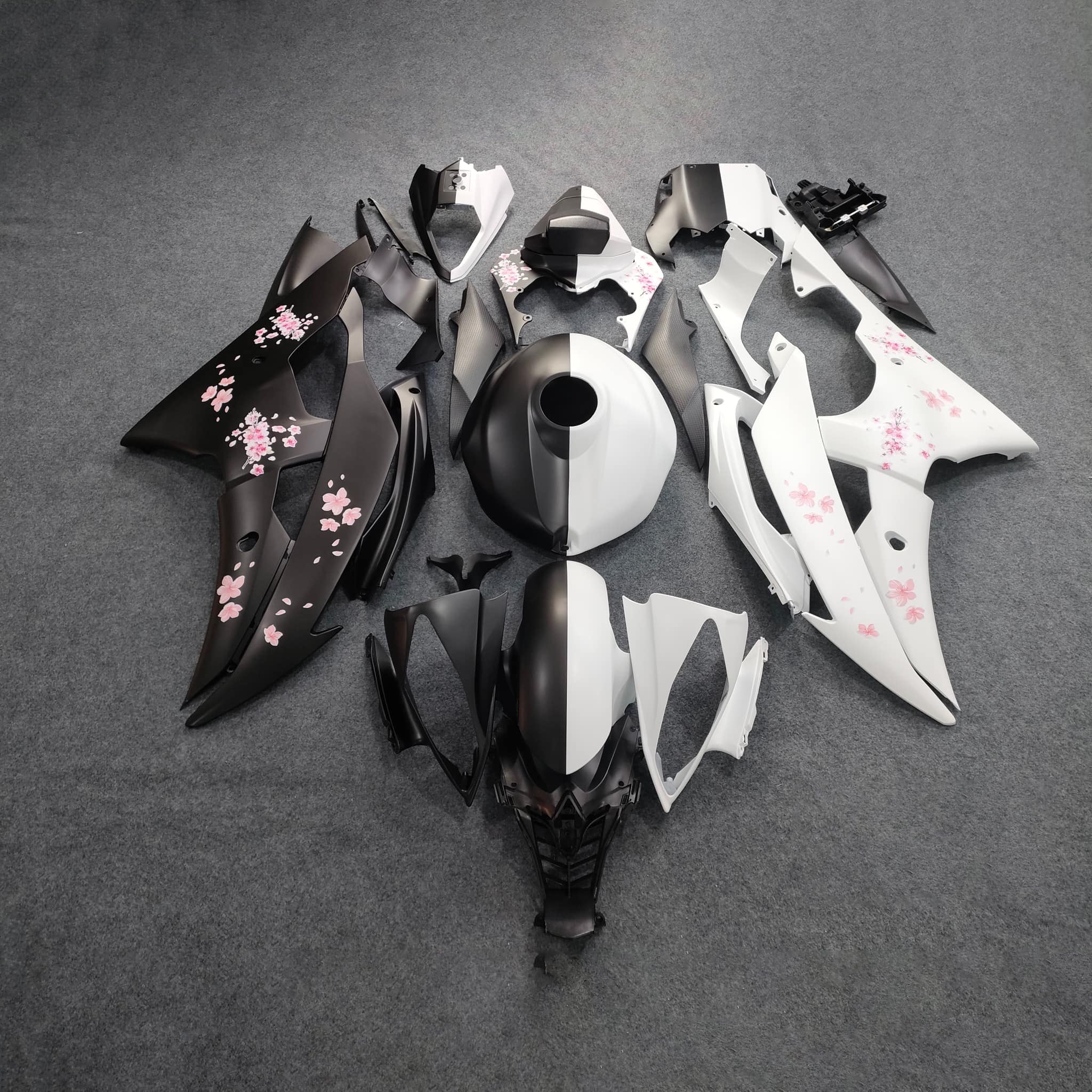 Carbon Fiber Pre-Drilled ABS Injection Fairing Kit For Yamaha YZF R6 2008-2016 Body Set