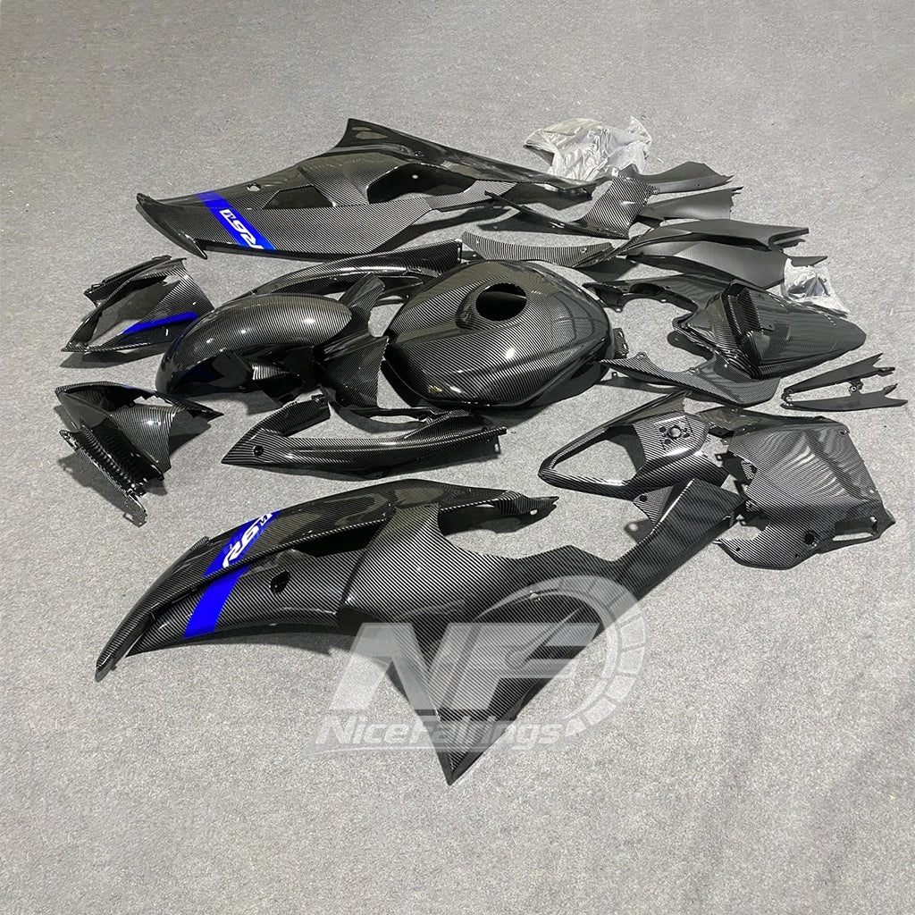 Carbon Fiber Pre-Drilled ABS Injection Fairing Kit For Yamaha YZF R6 2008-2016 Body Set