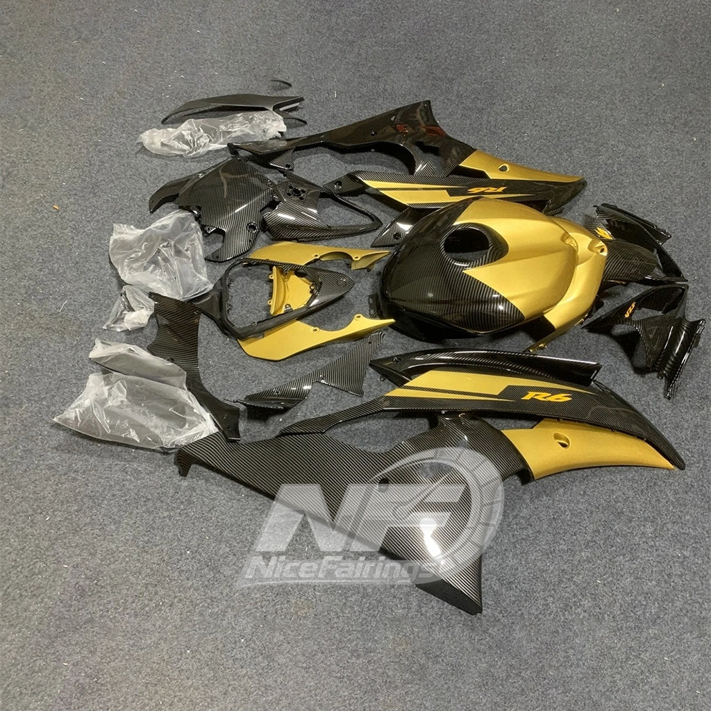 ABS Fairing Kit For YAMAHA YZF-R6 2008-2016 Injection Mold Carbon Fiber Aftermarket Parts