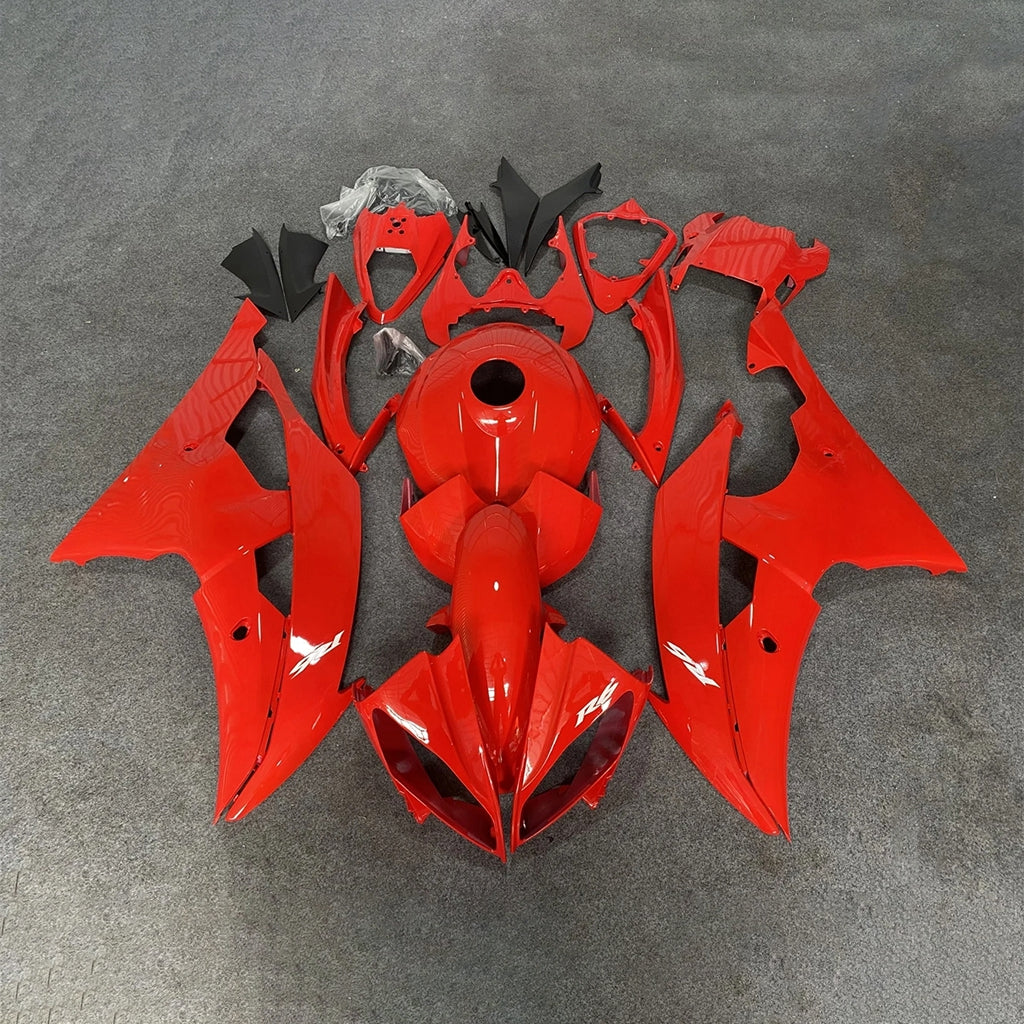 Custom Red Motorcycle Fairing Kit for Yamaha YZF-R6 2008-2016