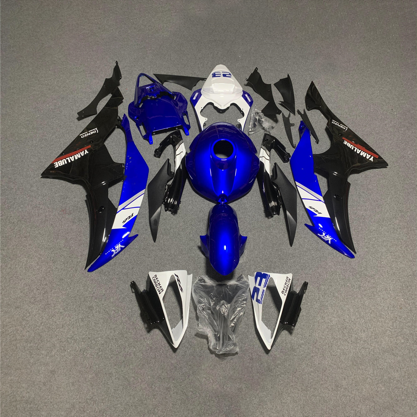 NO.4 custom painted fairings kit for Yamaha YZF-R6 2008-2016