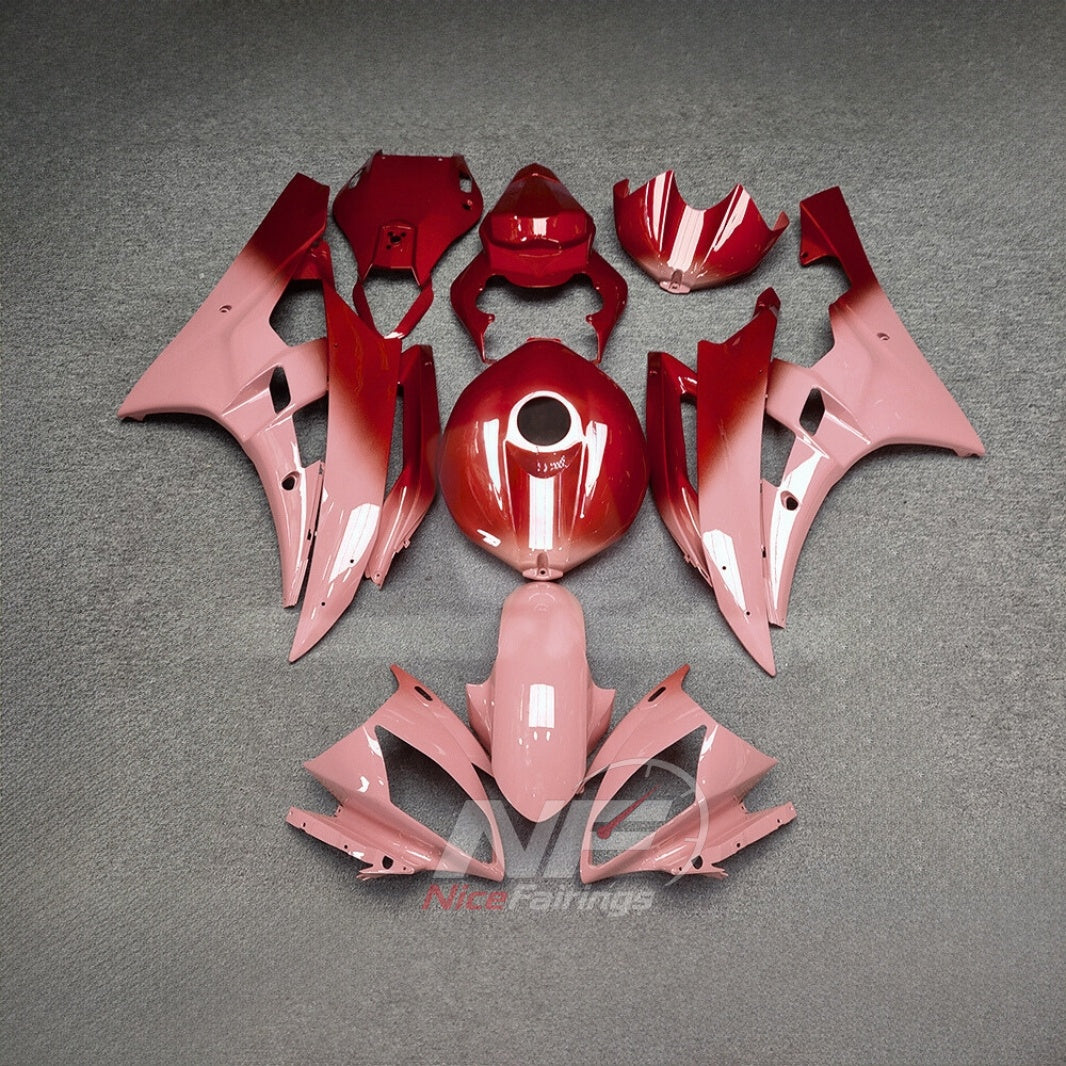 Painted Pink ABS Fairing Panel Kit Fits YAMAHA YZF-R6 RJ11 2006-2007 | NiceFairings - main product image