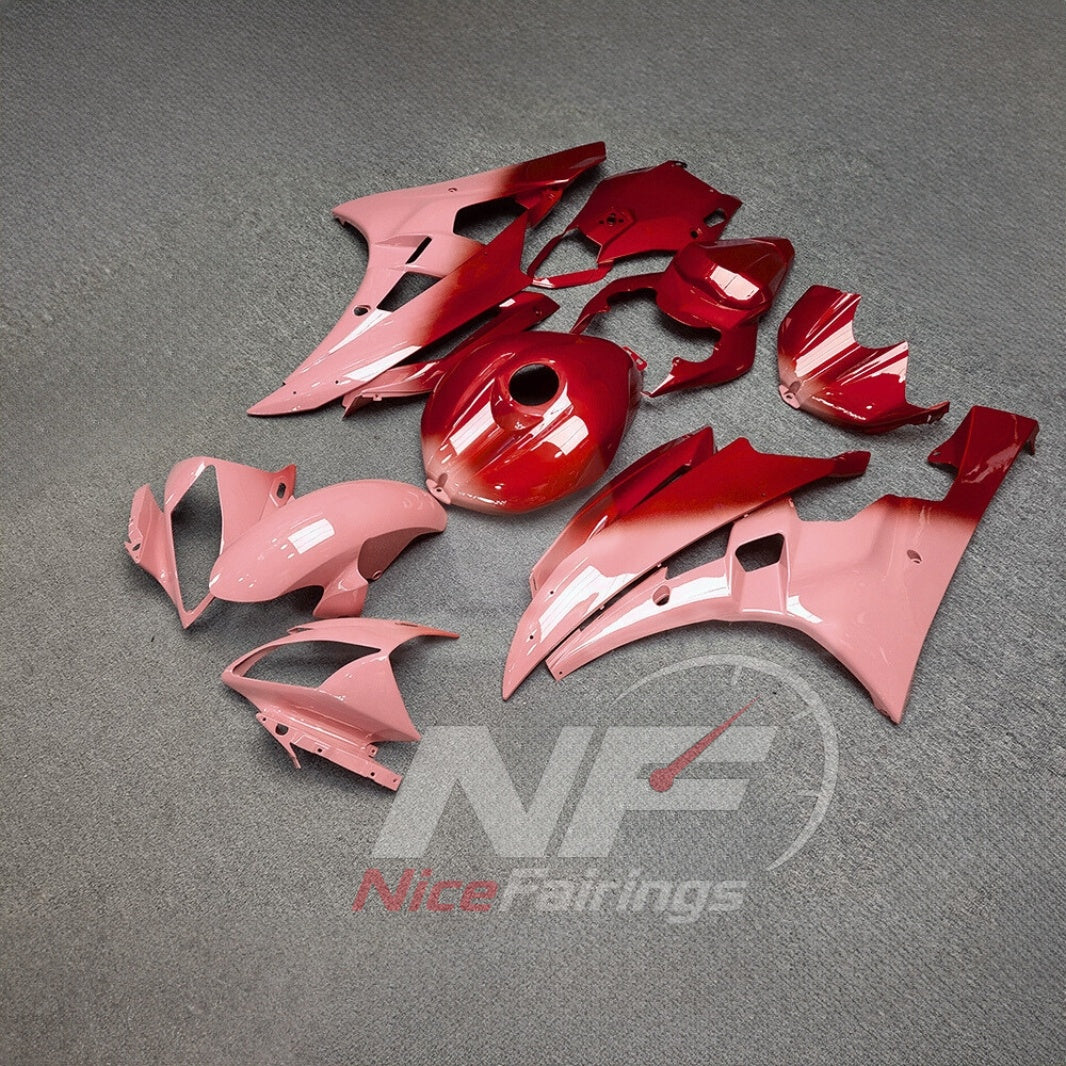 Painted Pink ABS Fairing Panel Kit Fits YAMAHA YZF-R6 RJ11 2006-2007 | NiceFairings - front angle image