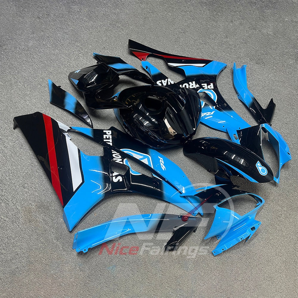 Replacement ABS Motorcycle Fairings Compatible with YAMAHA YZF-R6 RJ11 2006-2007 | NiceFairings - front angle image