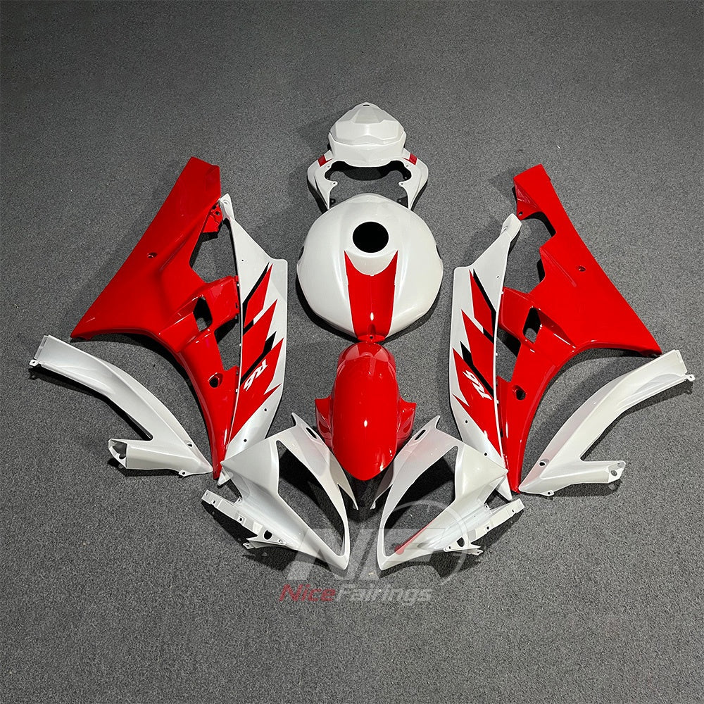 Custom-Painted Blue Motorcycle Fairing Kit Fits YAMAHA YZF-R6 RJ11 2006-2007 | NiceFairings - paint design NO.4 option image
