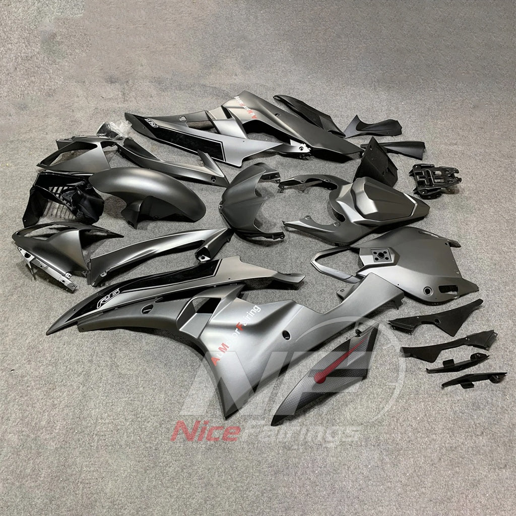 Painted Gray ABS Cowling Set Fits 2006-2007 YAMAHA YZF-R6 RJ11 | NiceFairings - front angle image