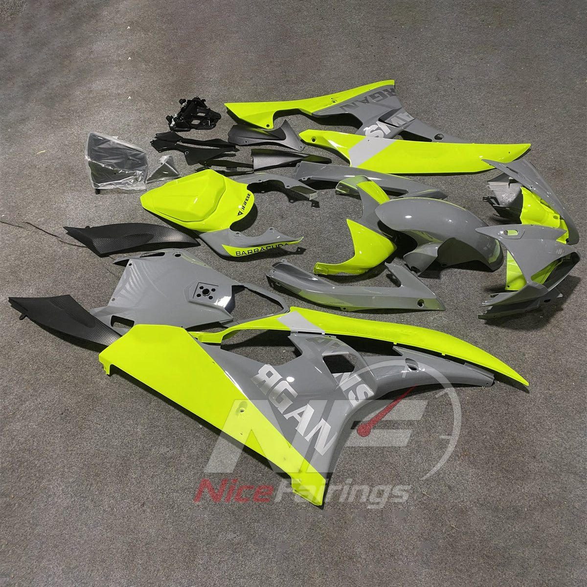 Replacement Injection-Molded Cowling Set Fits YAMAHA YZF-R6 RJ11 2006-2007 | NiceFairings - front angle image