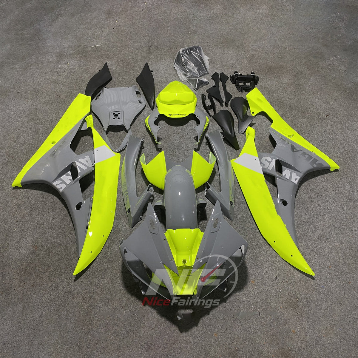 Replacement Injection-Molded Cowling Set Fits YAMAHA YZF-R6 RJ11 2006-2007 | NiceFairings - main product image