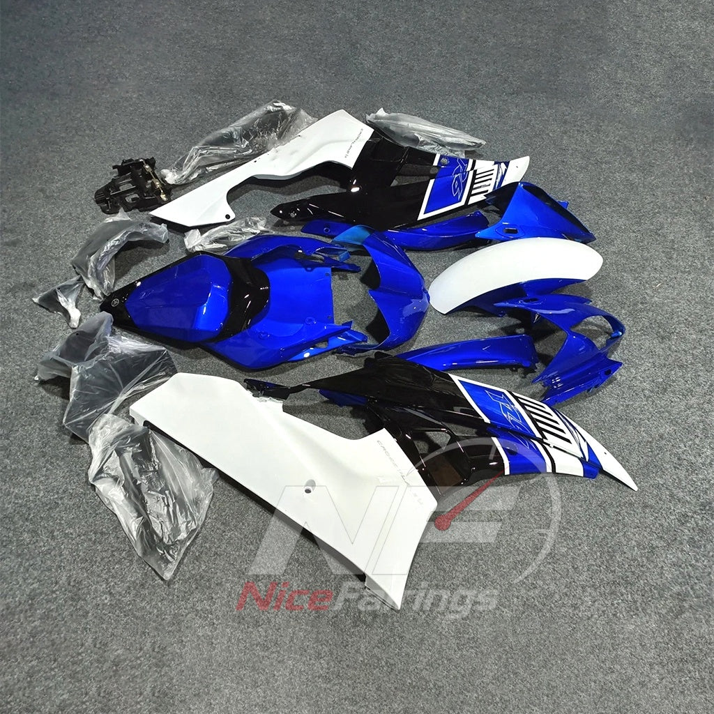 Aftermarket ABS Injection Fairing Kit Fits 2006-2007 YAMAHA YZF-R6 RJ11 | NiceFairings - side angle image