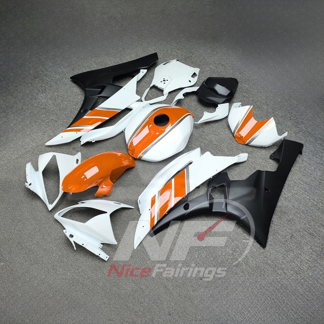 Aftermarket ABS Plastic Fairing Set Fits 2006-2007 YAMAHA YZF-R6 RJ11 | NiceFairings - front angle image
