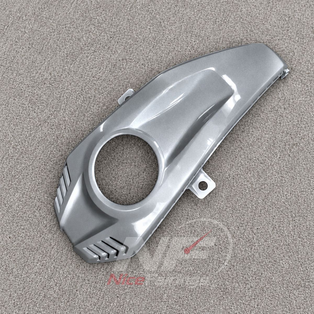 Motorcycle Fairing Kit Fits 2019-2022 YAMAHA YZF-R125 - ABS Plastic Bodywork - Silver Black | NiceFairings - front angle image