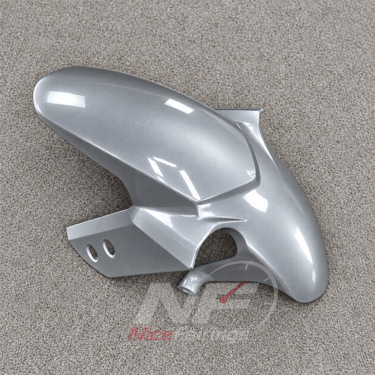 Motorcycle Fairing Kit Fits 2019-2022 YAMAHA YZF-R125 - ABS Plastic Bodywork - Silver Black | NiceFairings - rear angle image