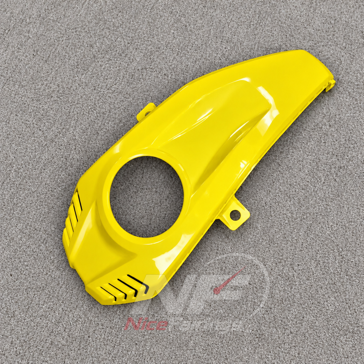 Fairings Kit Fits 2019-2022 YAMAHA YZF-R125 - ABS Plastic Bodywork - Yellow Black | NiceFairings - rear angle image