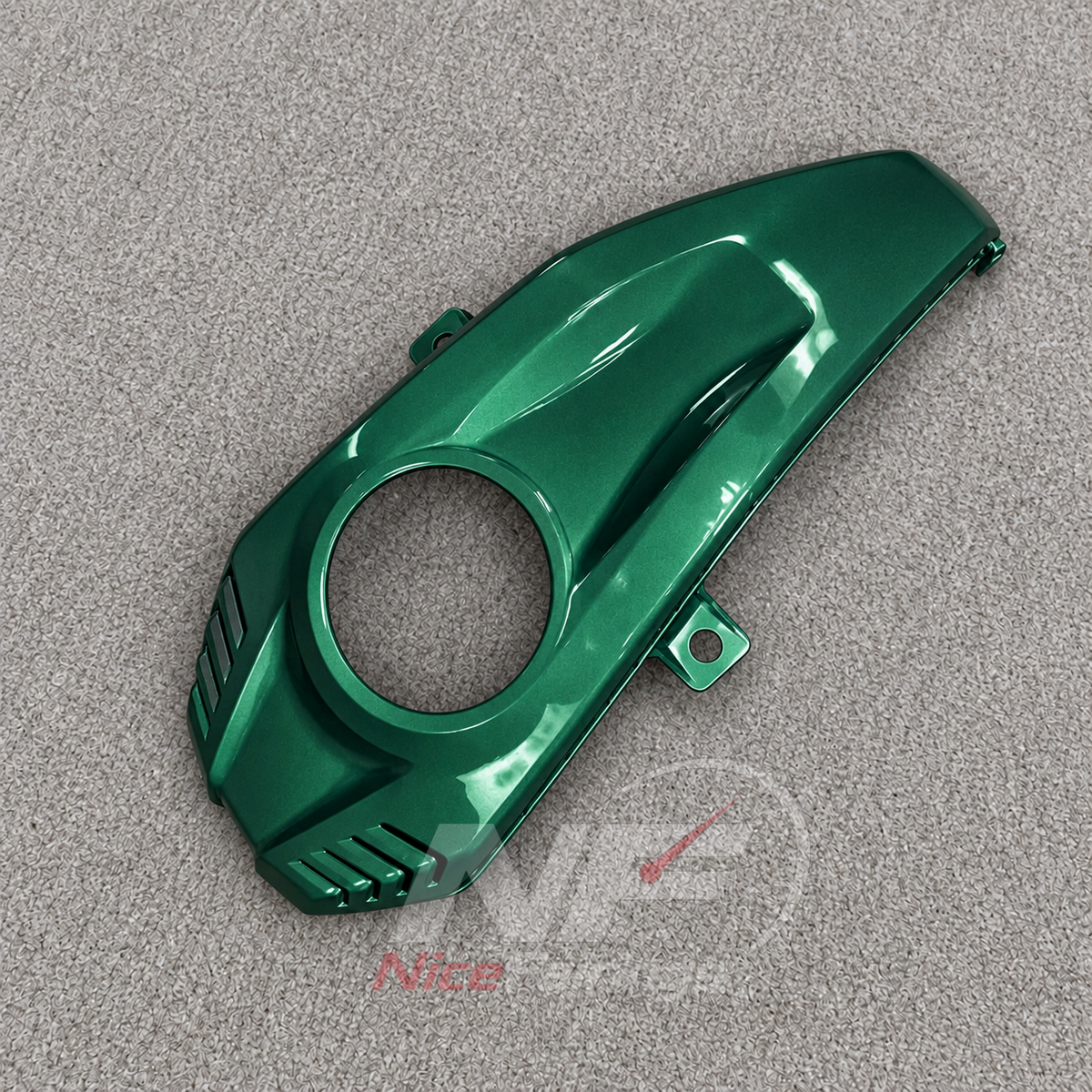 Aftermarket Fairing Kit Fits 2019-2022 YAMAHA YZF-R125 - ABS Plastic Bodywork - Green Black | NiceFairings - side angle image