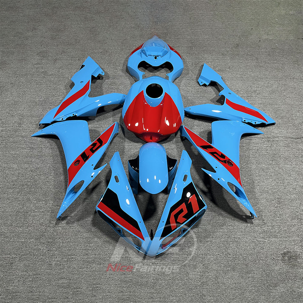ABS Injection Fairing Kit Fits YAMAHA YZF-R1 RN12 2004-2006 - Sky Blue Graphic | NiceFairings - main product image