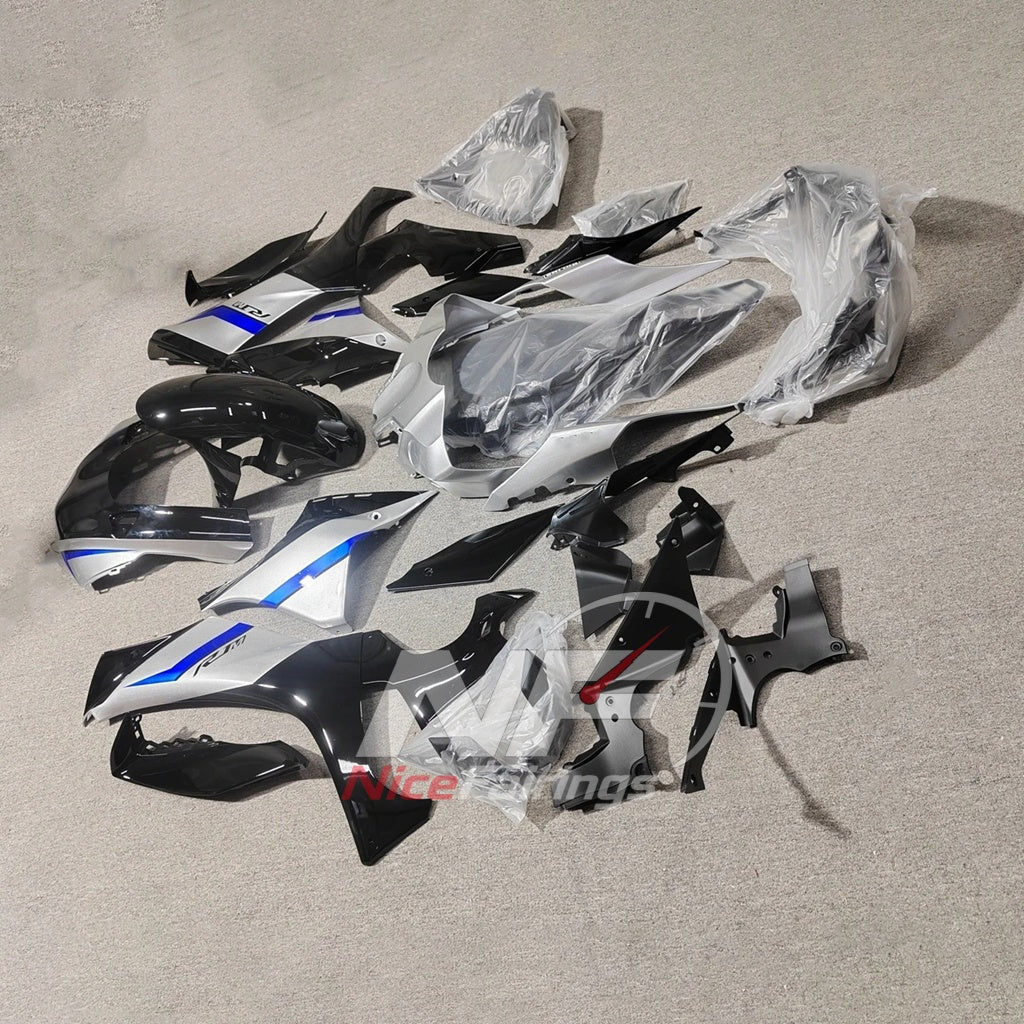 For Yamaha YZFR1 RN65 2020-2025 Silver Black Blue Fairings Kit | NiceFairings - front angle image