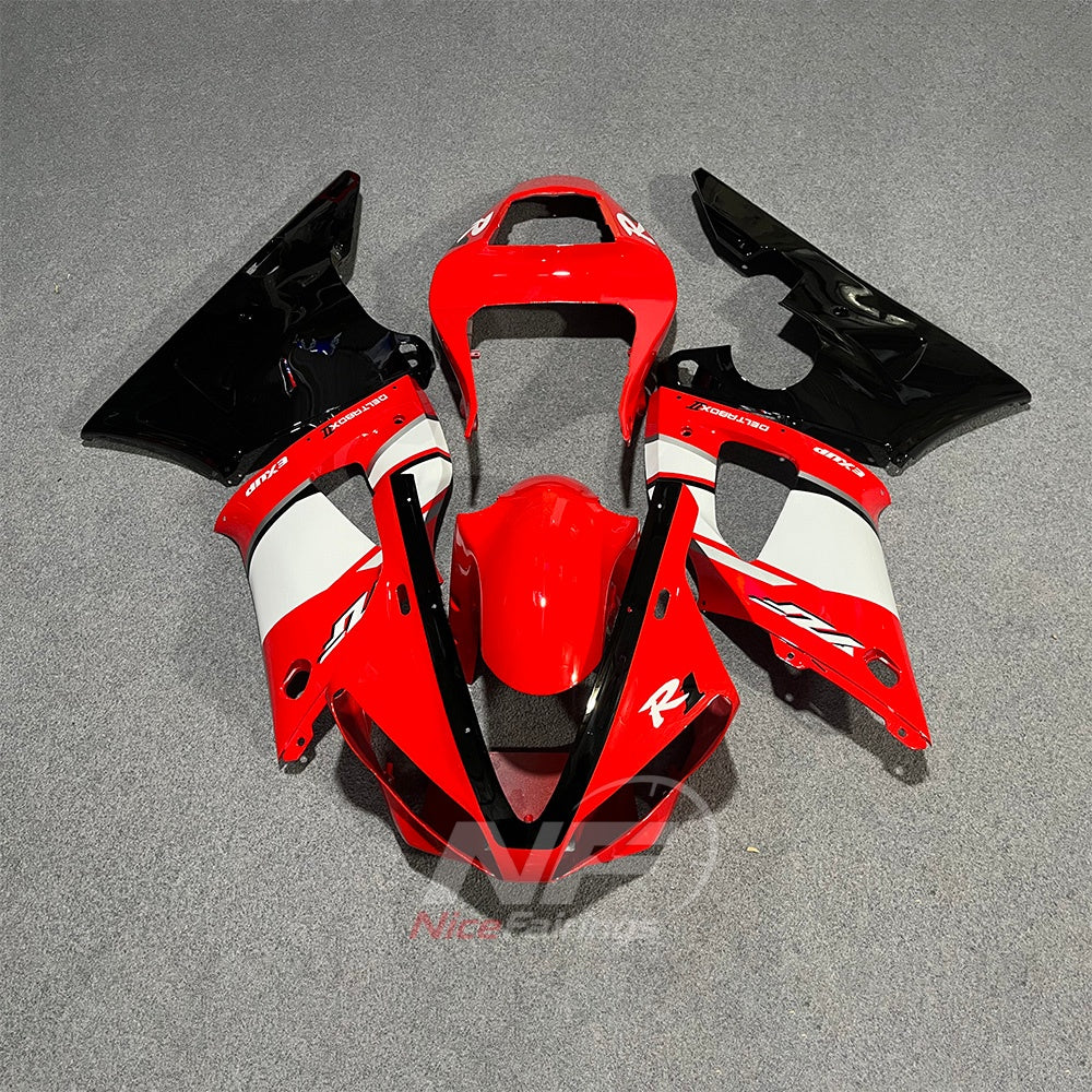 Complete ABS Body Panels Kit Fits YAMAHA YZF-R1 RN04 2000-2001 - Red White | NiceFairings - main product image