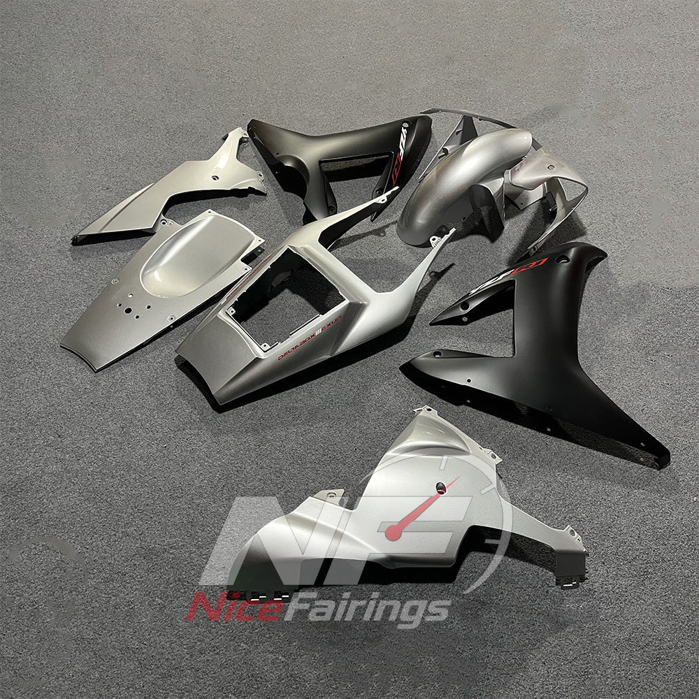 Complete ABS Body Panels Kit Fits YAMAHA YZF-R1 RN09 2002-2003 - Silver Black | NiceFairings - rear angle image