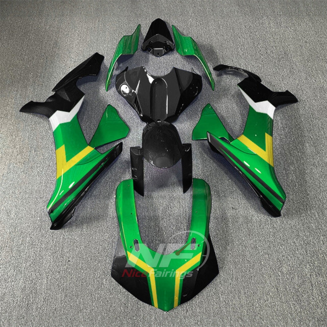 For Yamaha YZF-R1 2015-2019 Green Yellow Black Motorcycle Fairings | NiceFairings - main product image