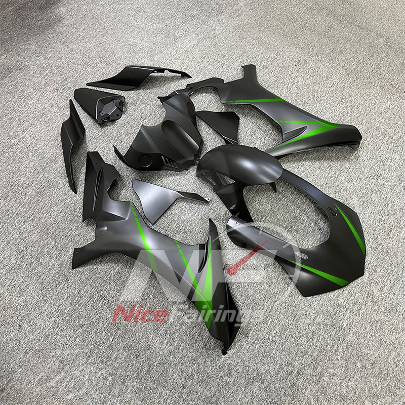 For Yamaha YZF-R1 2015-2019 Black Grey Green Motorcycle Fairings | NiceFairings - front angle image