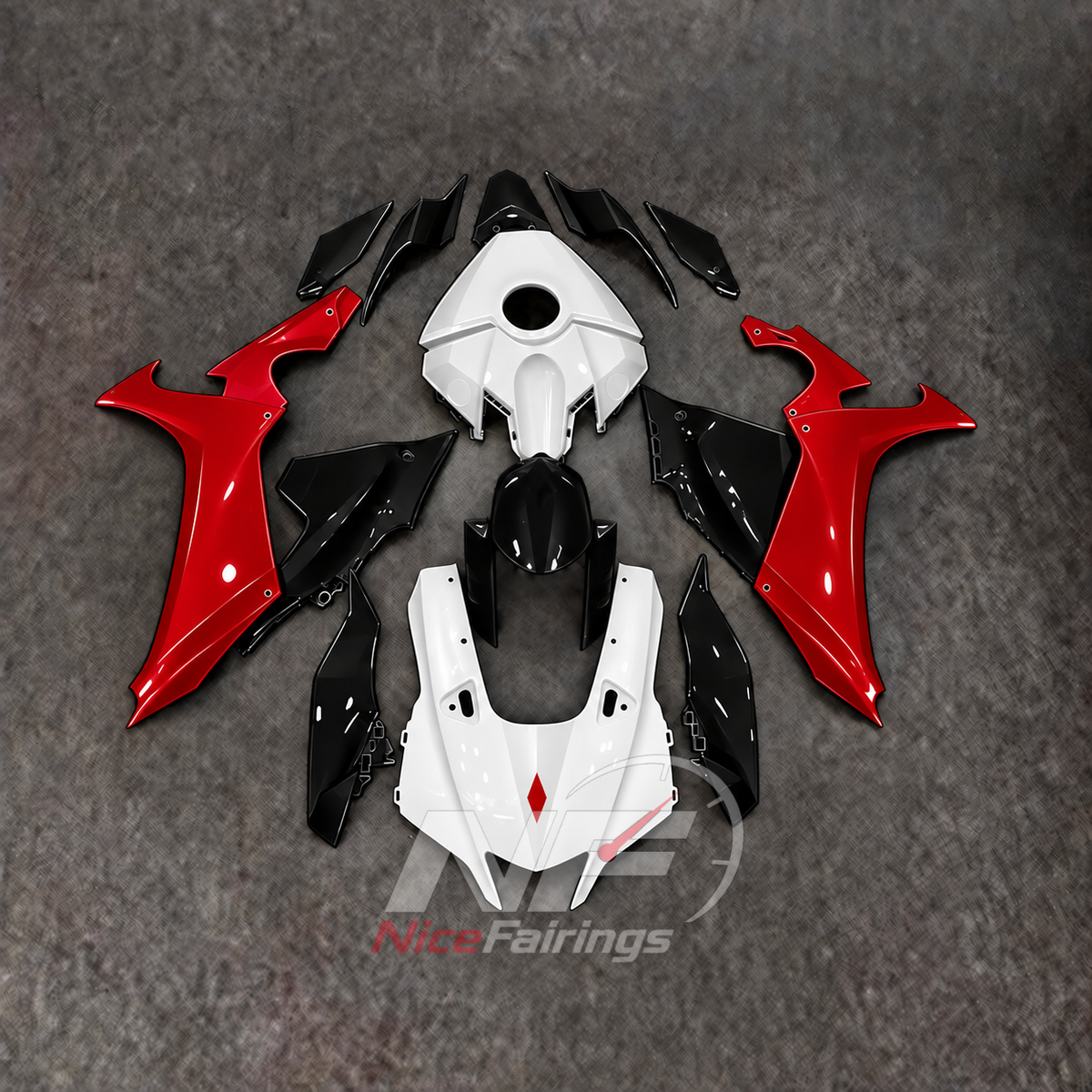 For Yamaha YZFR1 RN65 2020-2025 Red White Black Fairings Kit | NiceFairings - main product image