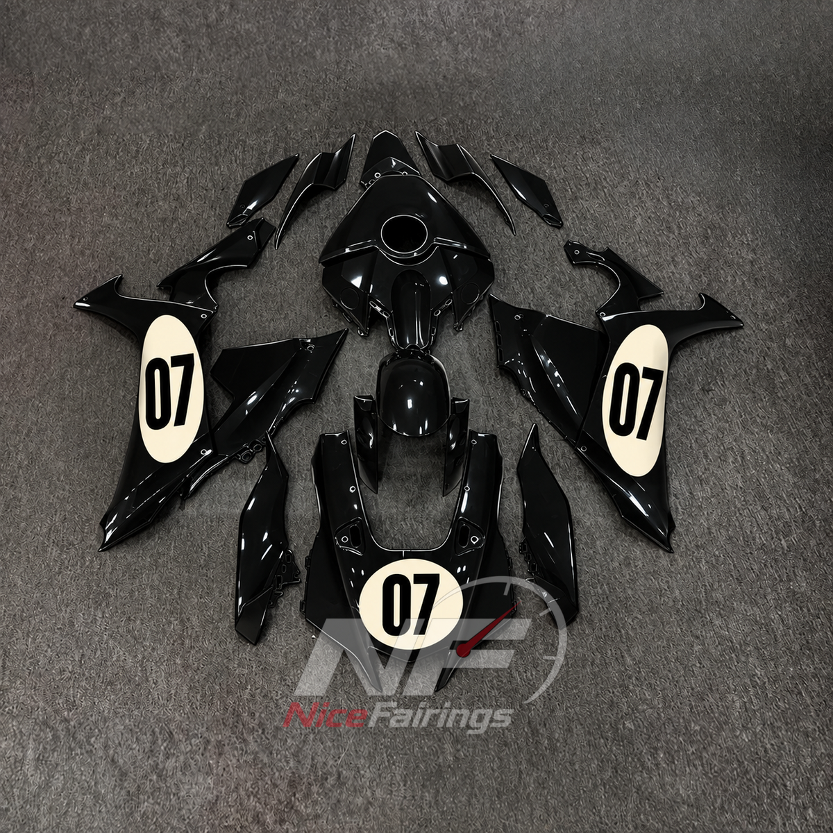 For Yamaha YZFR1 RN65 2020-2025 Black Fairings Kit | NiceFairings - main product image