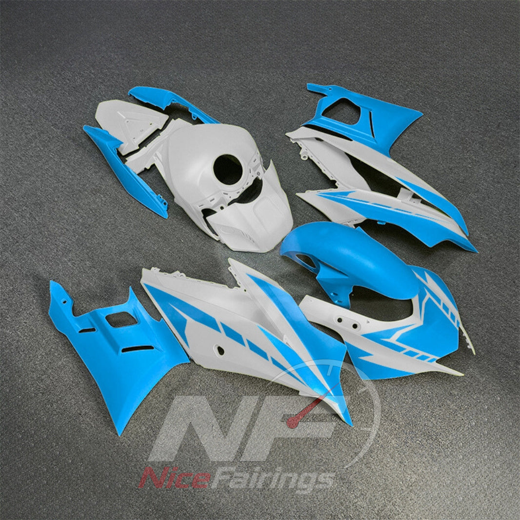 Custom-Painted Motorcycle Fairings Compatible with Yamaha YZF-R25 YZF-R3 2019-2024 | NiceFairings - side angle image