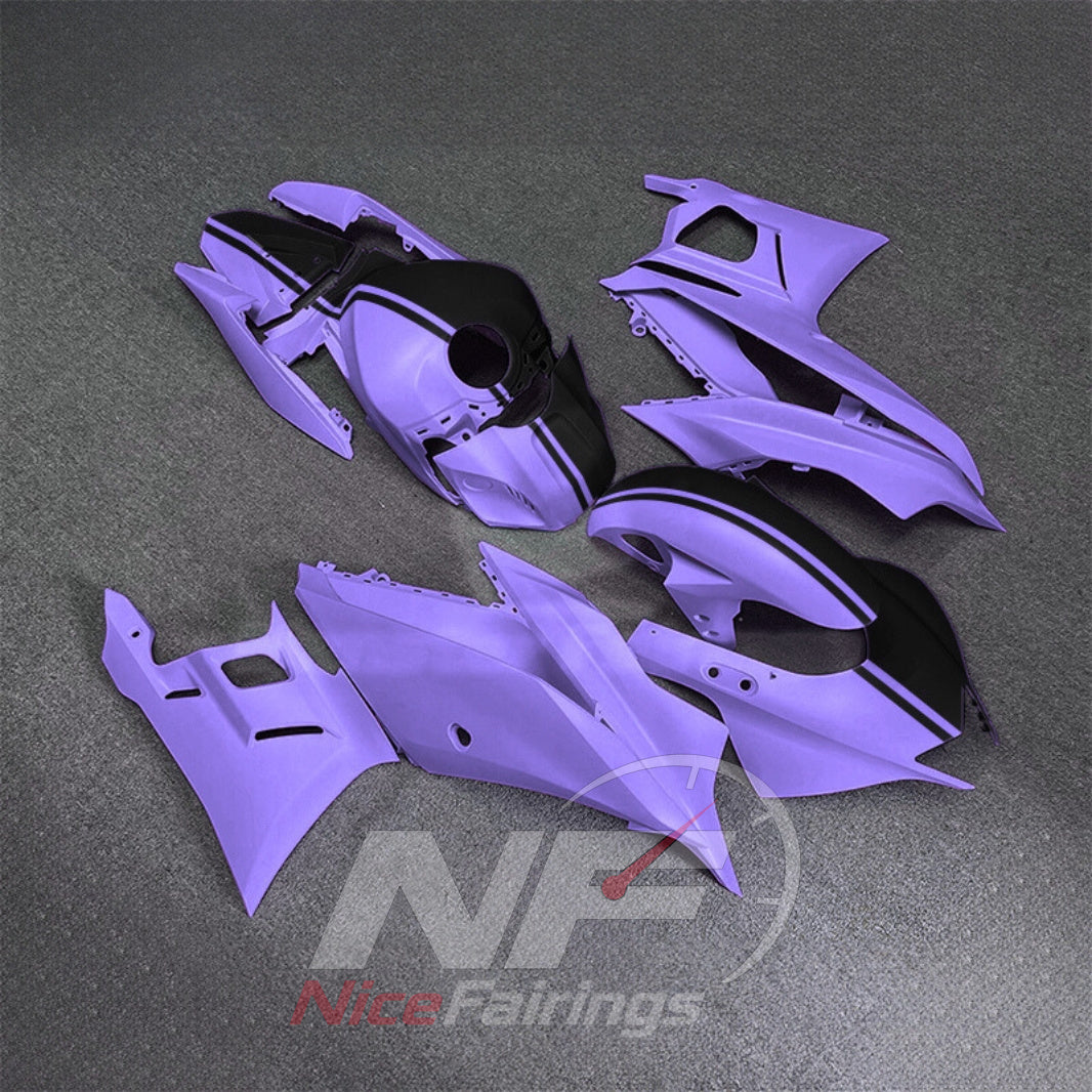 Replacement Motorcycle Fairing Set Fits Yamaha YZF-R25 YZF-R3 2019-2024 | NiceFairings - side angle image