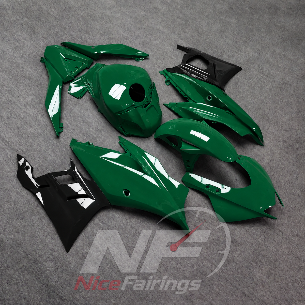 Aftermarket Replacement Fairing Panels Compatible with Yamaha YZF-R25 YZF-R3 2019-2024 | NiceFairings - side angle image