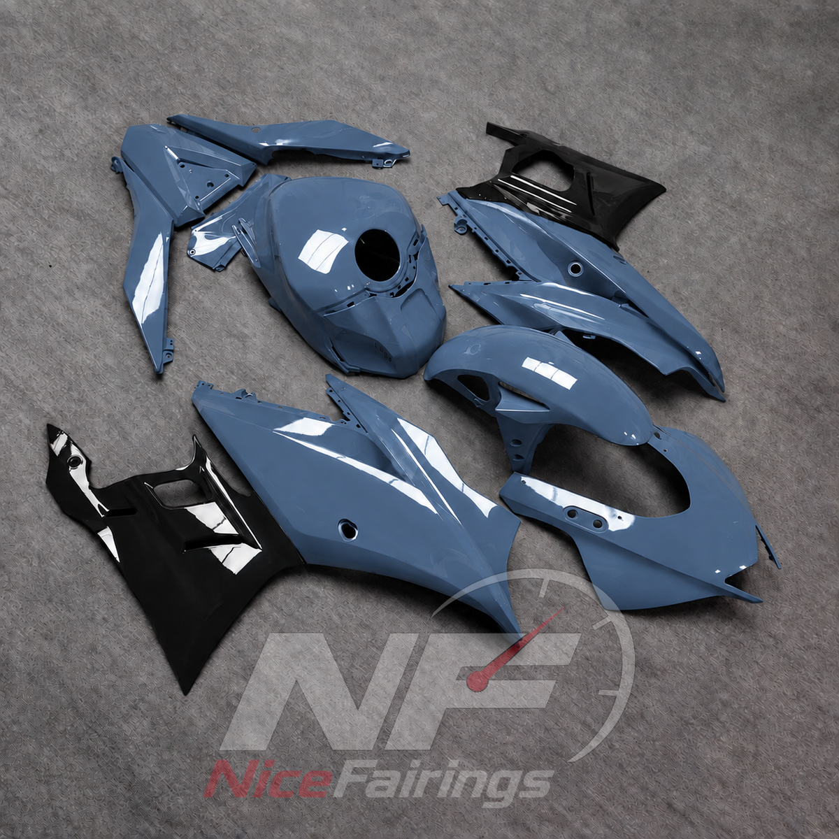 Custom-Painted Fairing Kit Fits Yamaha YZF-R25 YZF-R3 2019-2024 | NiceFairings - side angle image