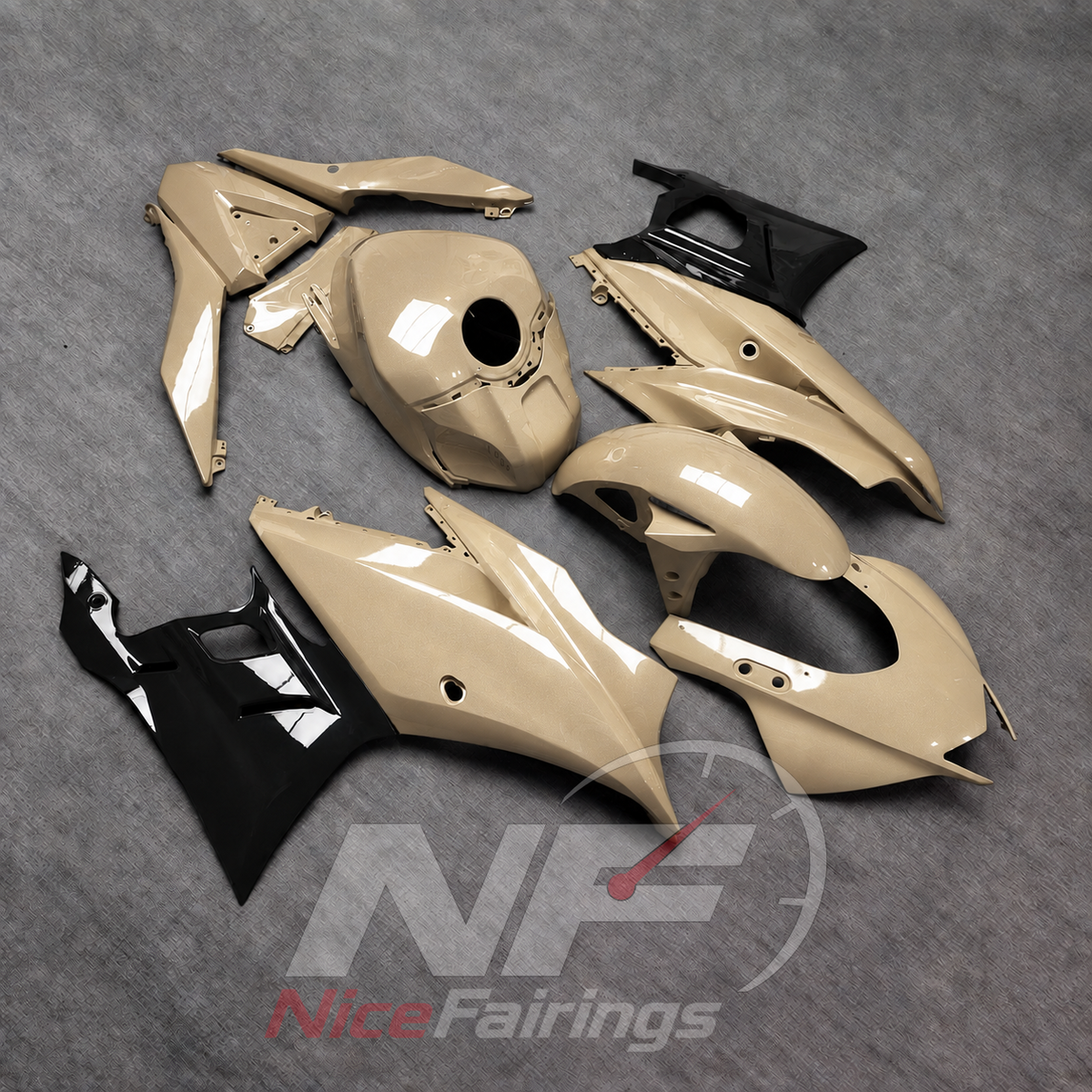 Aftermarket Sportbike Bodywork Set Fits Yamaha YZF-R25 YZF-R3 2019-2024 | NiceFairings - side angle image