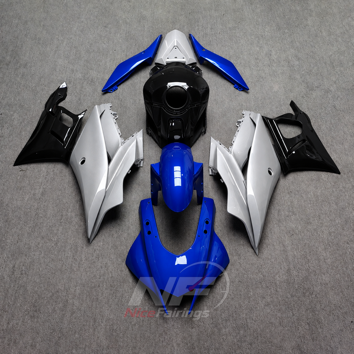 Replacement Motorcycle Fairing Set Fits Yamaha YZF-R25 YZF-R3 2019-2024 | NiceFairings - main product image