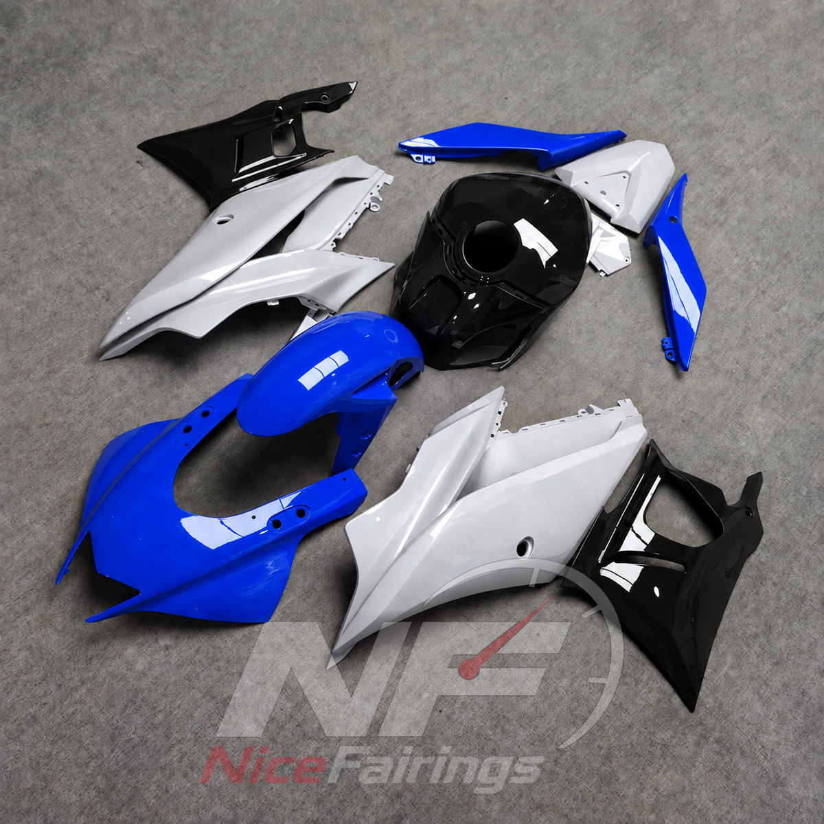 Replacement Motorcycle Fairing Set Fits Yamaha YZF-R25 YZF-R3 2019-2024 | NiceFairings - front angle image