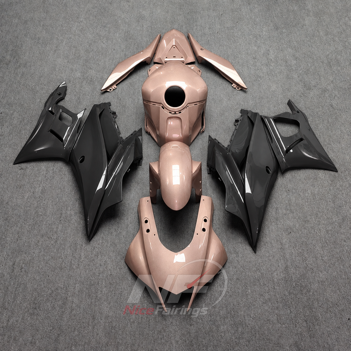 Aftermarket Motorcycle Fairing Kit Fits Yamaha YZF-R25 YZF-R3 2019-2024 | NiceFairings - main product image