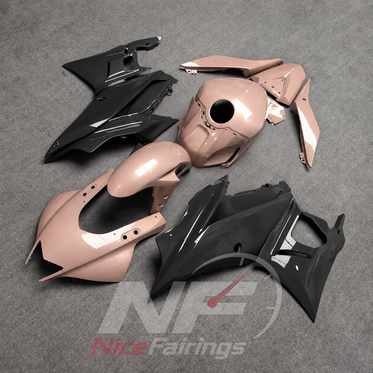 Aftermarket Motorcycle Fairing Kit Fits Yamaha YZF-R25 YZF-R3 2019-2024 | NiceFairings - front angle image