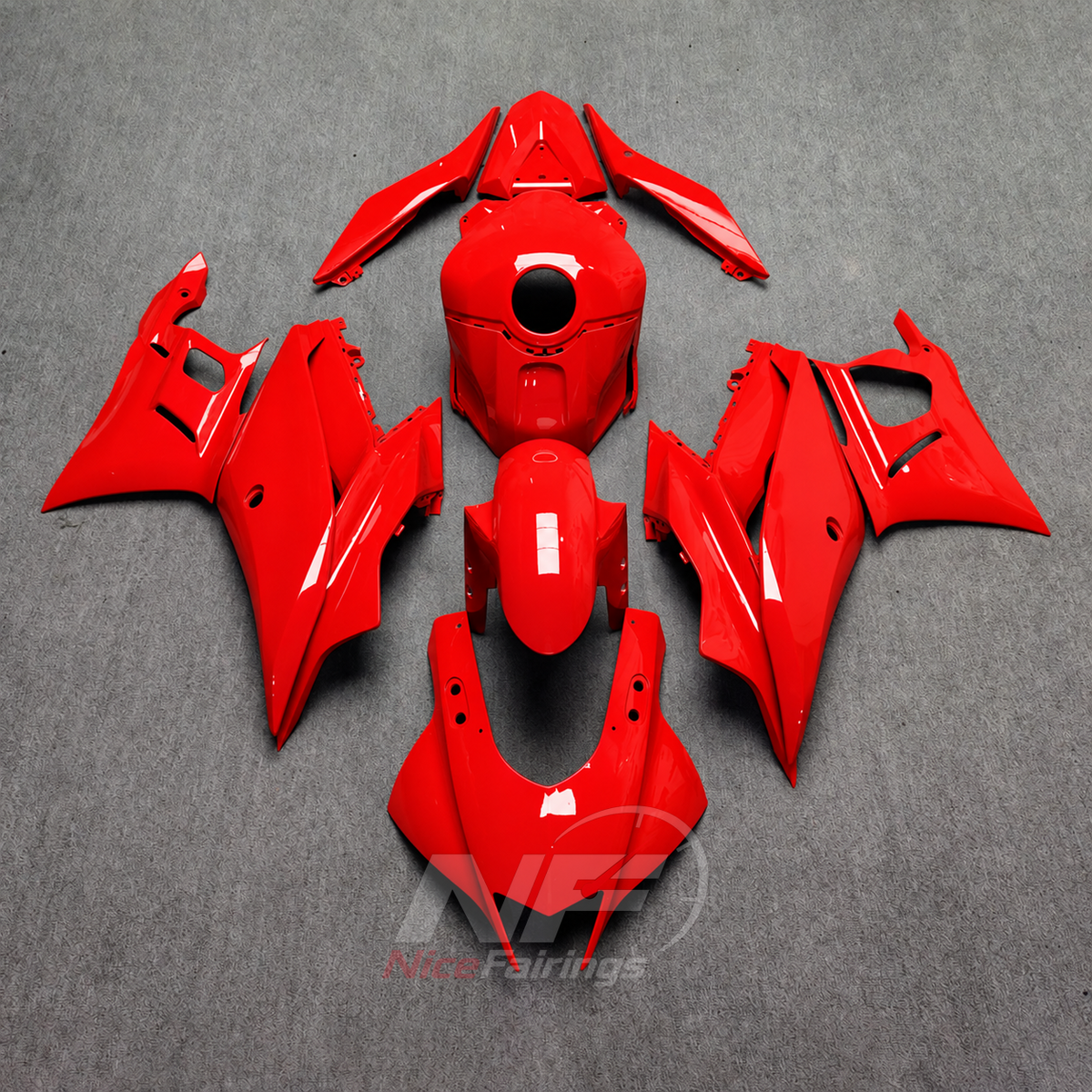 Custom-Painted Motorcycle Fairings Compatible with Yamaha YZF-R25 YZF-R3 2019-2024 | NiceFairings - main product image