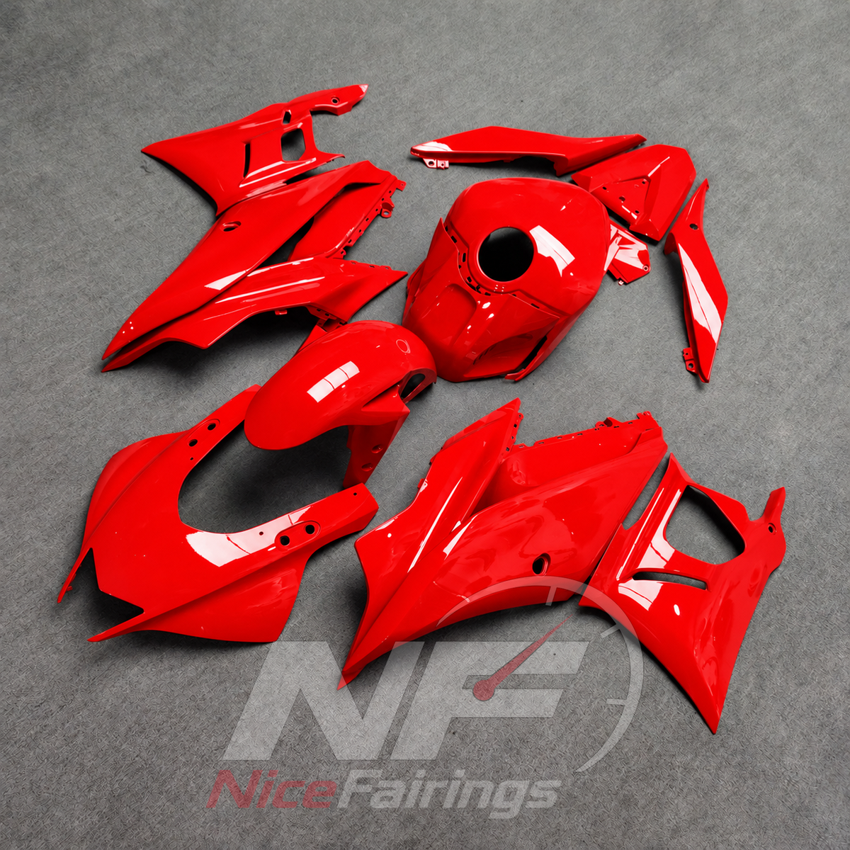 Custom-Painted Motorcycle Fairings Compatible with Yamaha YZF-R25 YZF-R3 2019-2024 | NiceFairings - front angle image