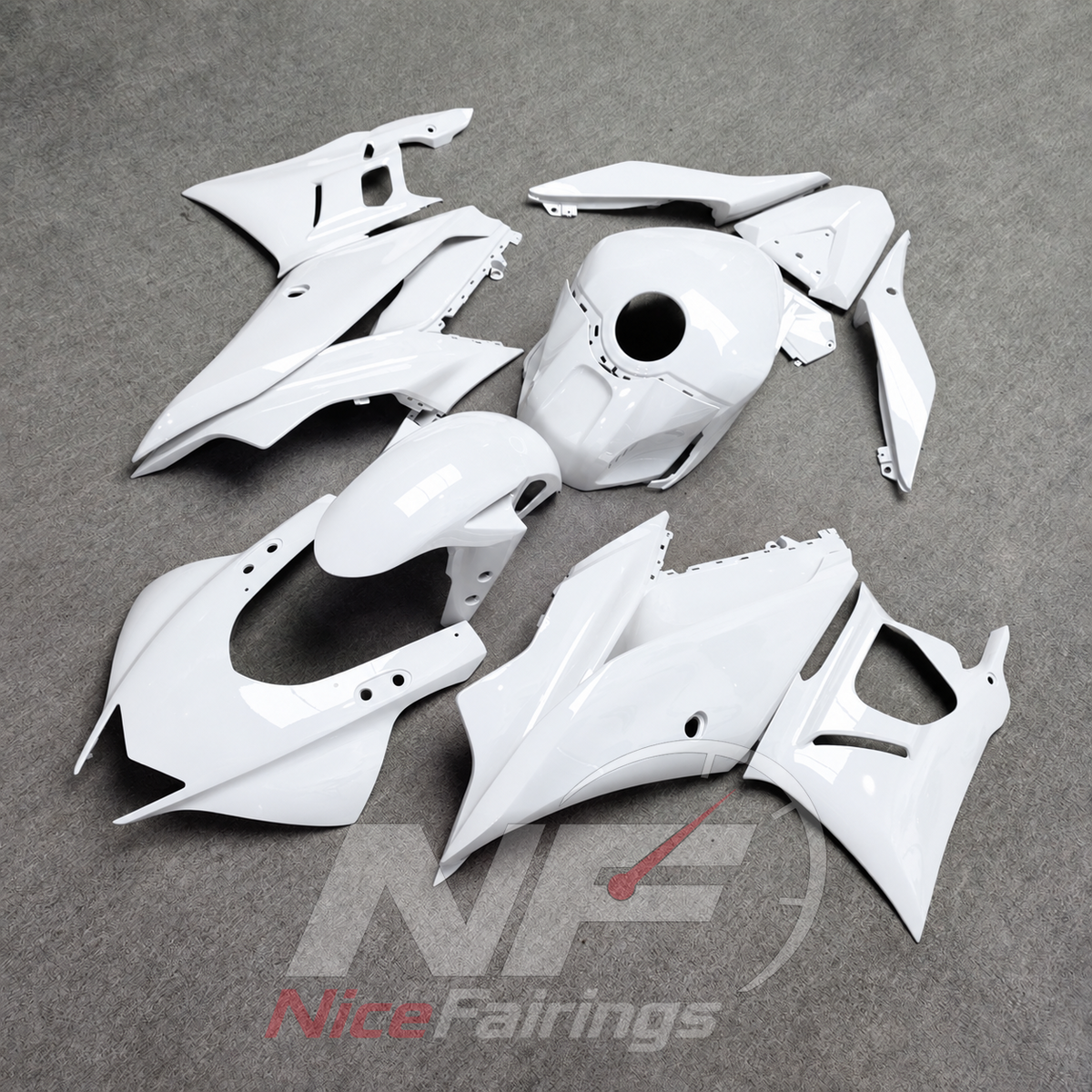 Replacement Motorcycle Fairing Set Fits Yamaha YZF-R25 YZF-R3 2019-2024 | NiceFairings - front angle image