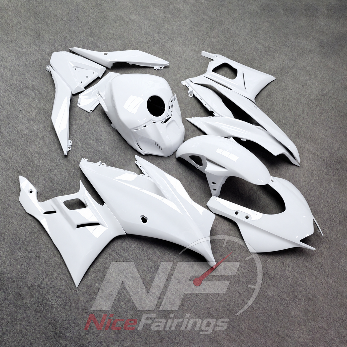 Replacement Motorcycle Fairing Set Fits Yamaha YZF-R25 YZF-R3 2019-2024 | NiceFairings - side angle image