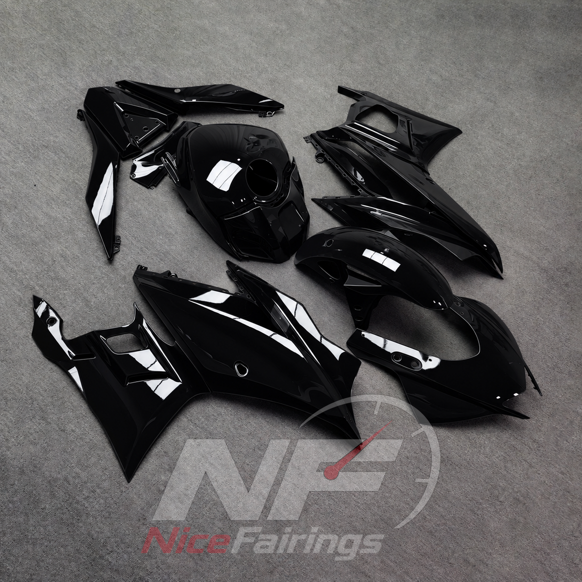 Custom-Painted Bodywork Kit Fits Yamaha YZF-R25 YZF-R3 2019-2024 | NiceFairings - side angle image