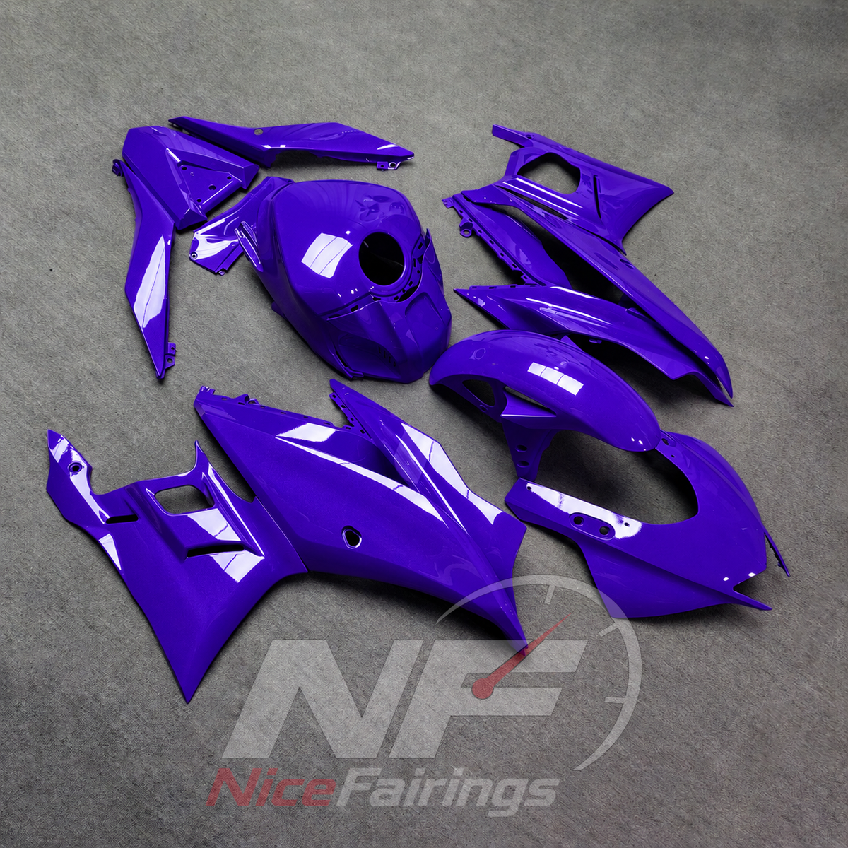 Replacement Sportbike Bodywork Set Fits Yamaha YZF-R25 YZF-R3 2019-2024 | NiceFairings - side angle image