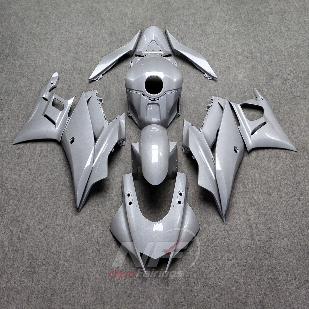 Custom-Painted Motorcycle Fairings Compatible with Yamaha YZF-R25 YZF-R3 2019-2024 | NiceFairings - main product image