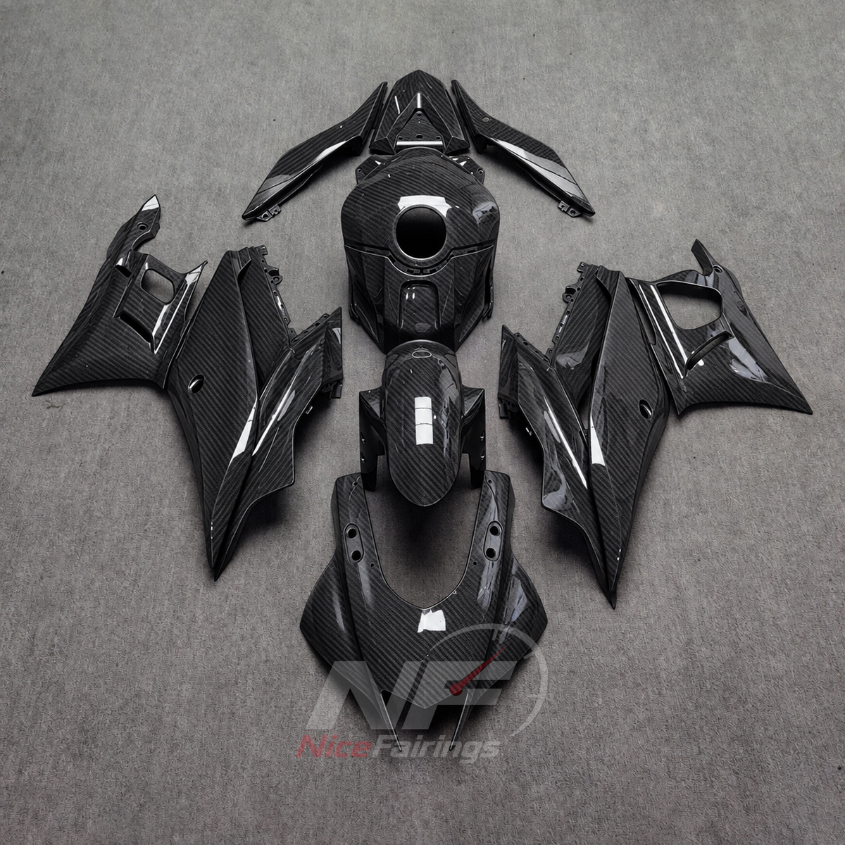 Custom-Painted Fairing Kit Fits Yamaha YZF-R25 YZF-R3 2019-2024 | NiceFairings - main product image