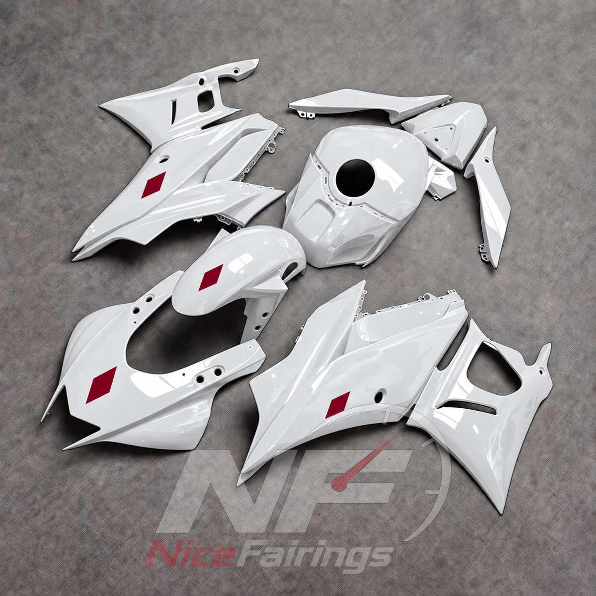 Replacement Motorcycle Fairing Set Fits Yamaha YZF-R25 YZF-R3 2019-2024 | NiceFairings - front angle image