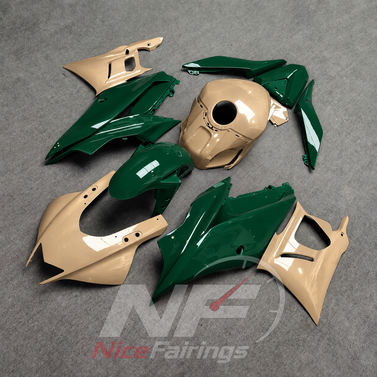 Custom-Painted Bodywork Kit Fits Yamaha YZF-R25 YZF-R3 2019-2024 | NiceFairings - front angle image